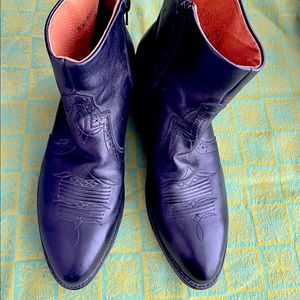 Road Wolf black Leather Boots